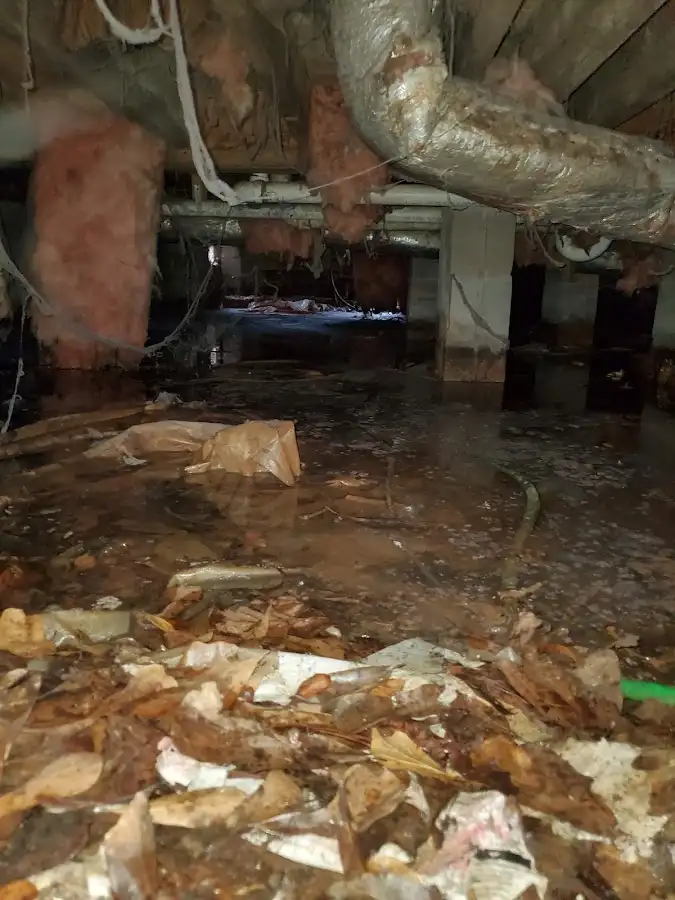 Crawl space flood assessment for Commercial Water Damage Restoration in Sweetwater